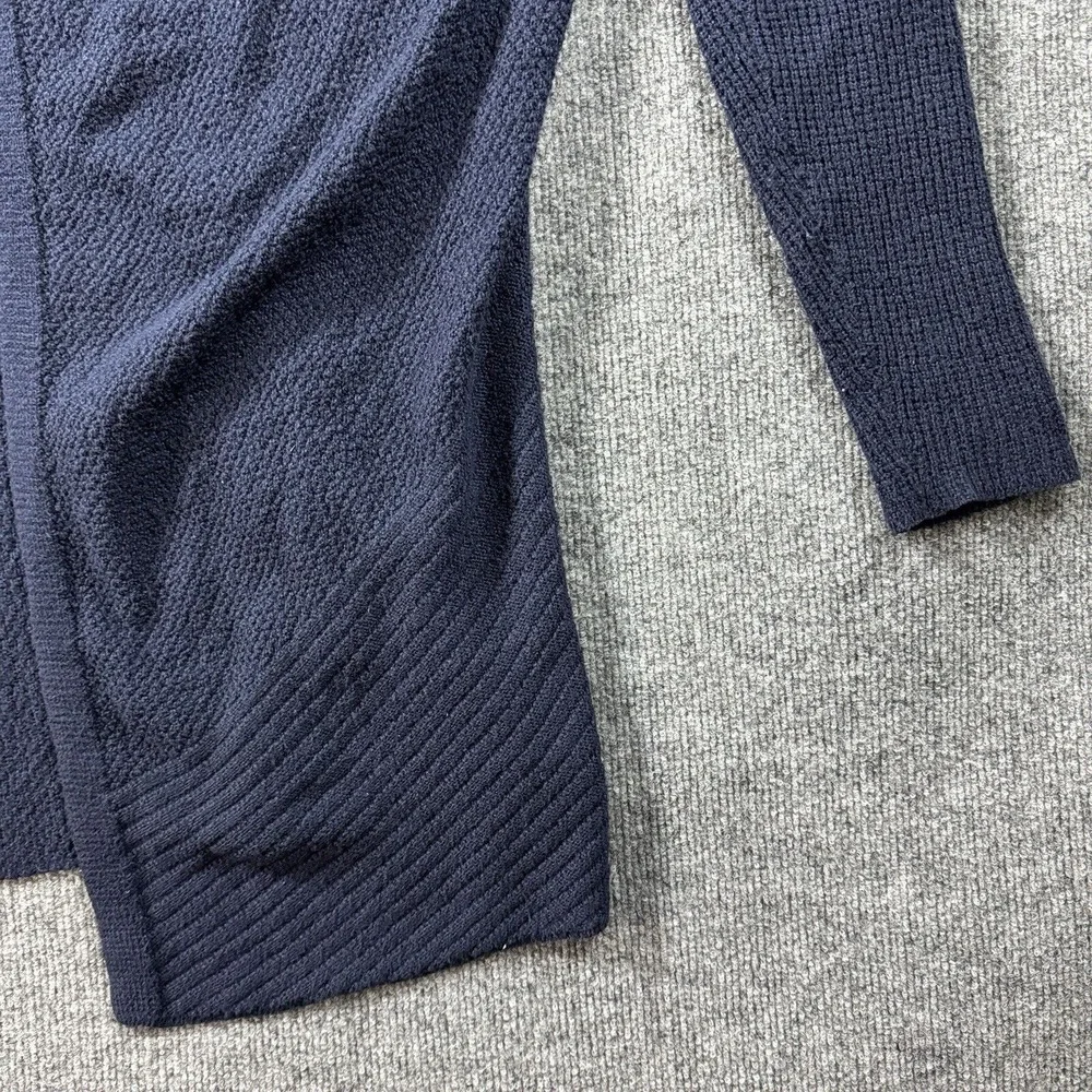 Torrid Cardigan Womens Size 0 Duster Open Front Blue‎ Knitted Texturized
